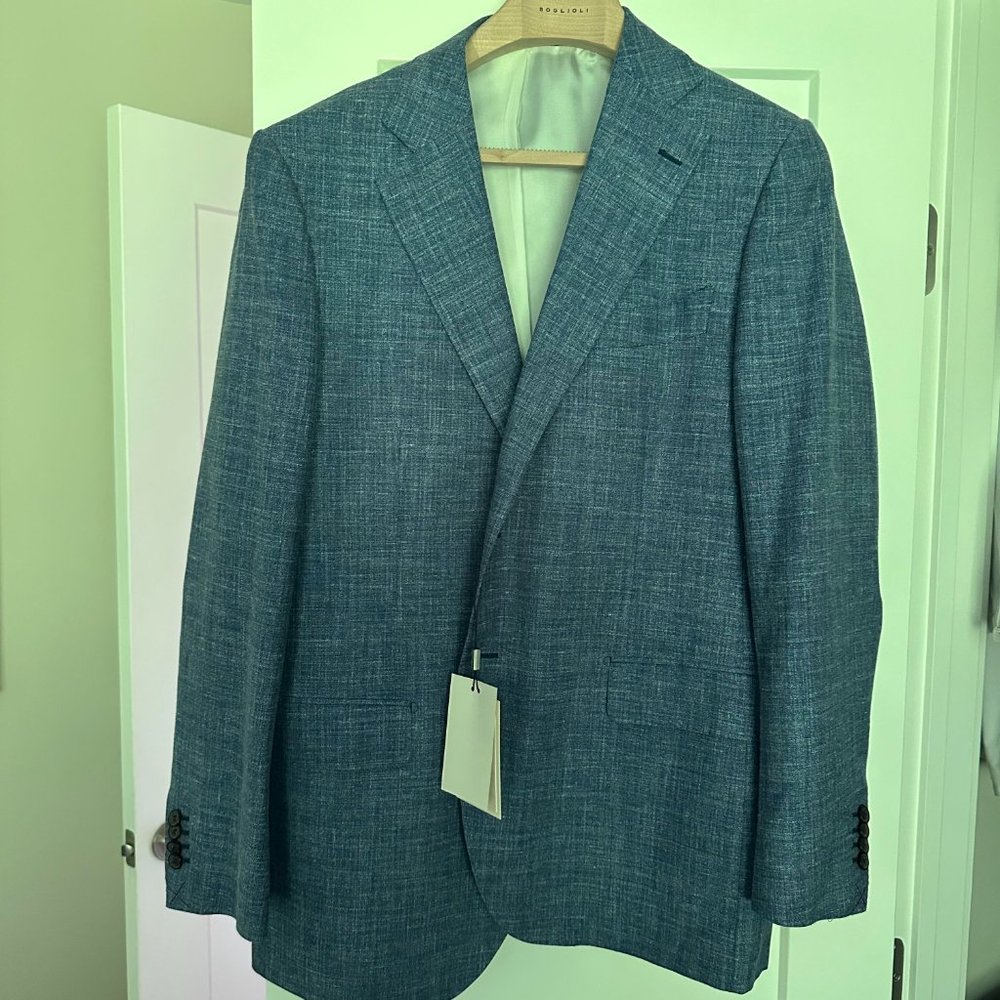 Light Blue Suit Supple Suit